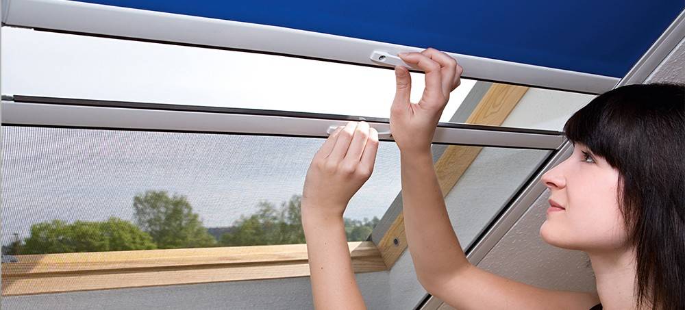 Insektenschutzrollo für Dachfenster
